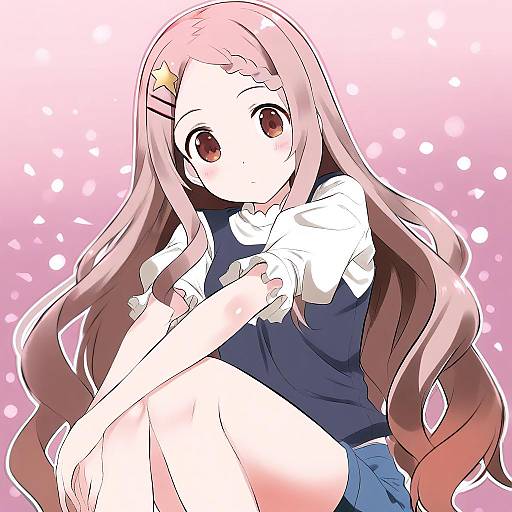 Illustration of Aoba kokona, yama no susume in the style of Catstudioinc (punepuni)