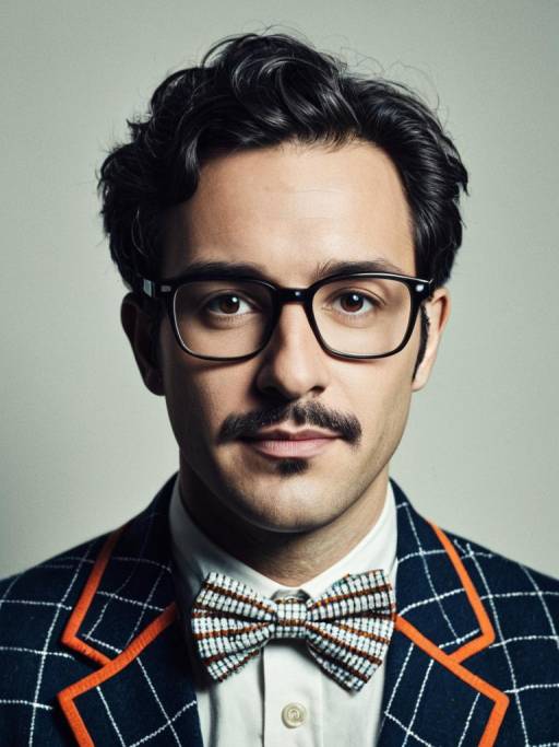 Photorealistic Portrait of Nerdy Man