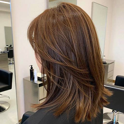 Elegant Meches Hairstyle Close-Up