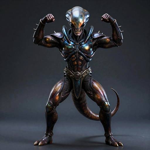 Insectoid Gladiator in Power Stance