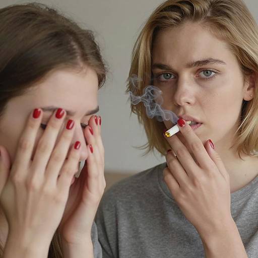 Close-Up Portraits of Two Women