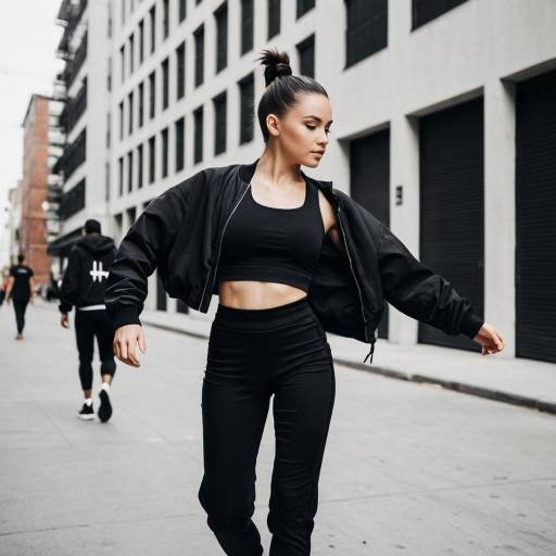 Young Woman Dancing in Urban Setting