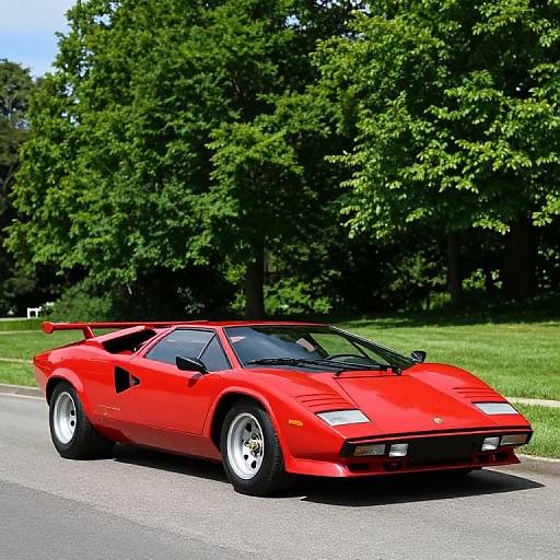 Vibrant Red 1975 Lamborghini Countach