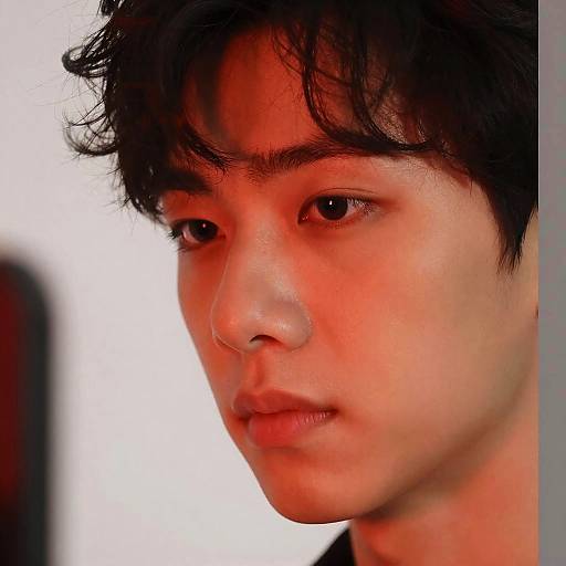 Vibrant Close-Up Portrait with Contrast