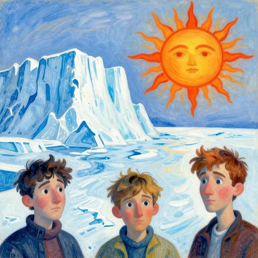 Impressionist Ice Age Cartoon Art