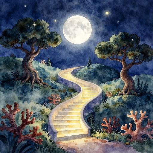 Ethereal Starlit Coral Cove