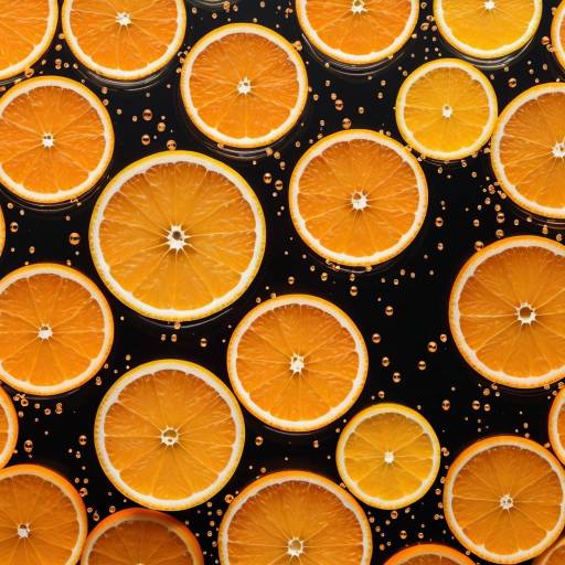 Vibrant Orange Water Particle Aesthetic