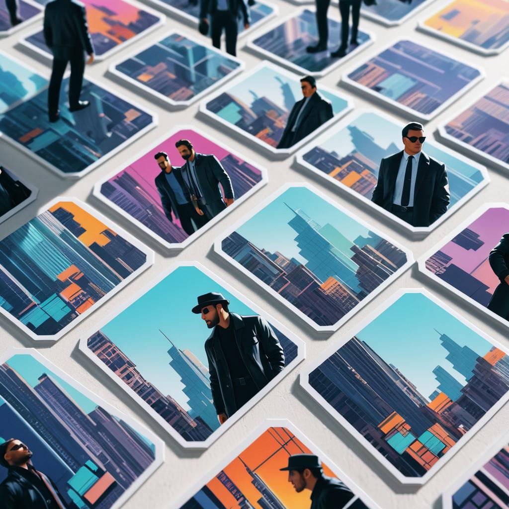 Inception-Inspired Futuristic Heist Stickers