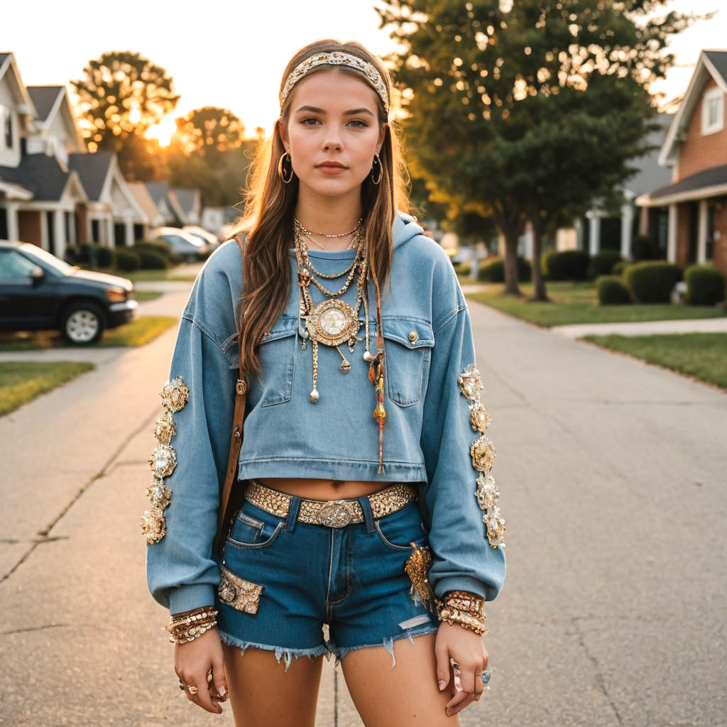 Boho-Chic Teen Pageant Style At Sunset