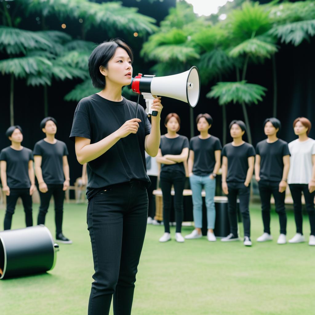 Dynamic Outdoor Rehearsal with Actors