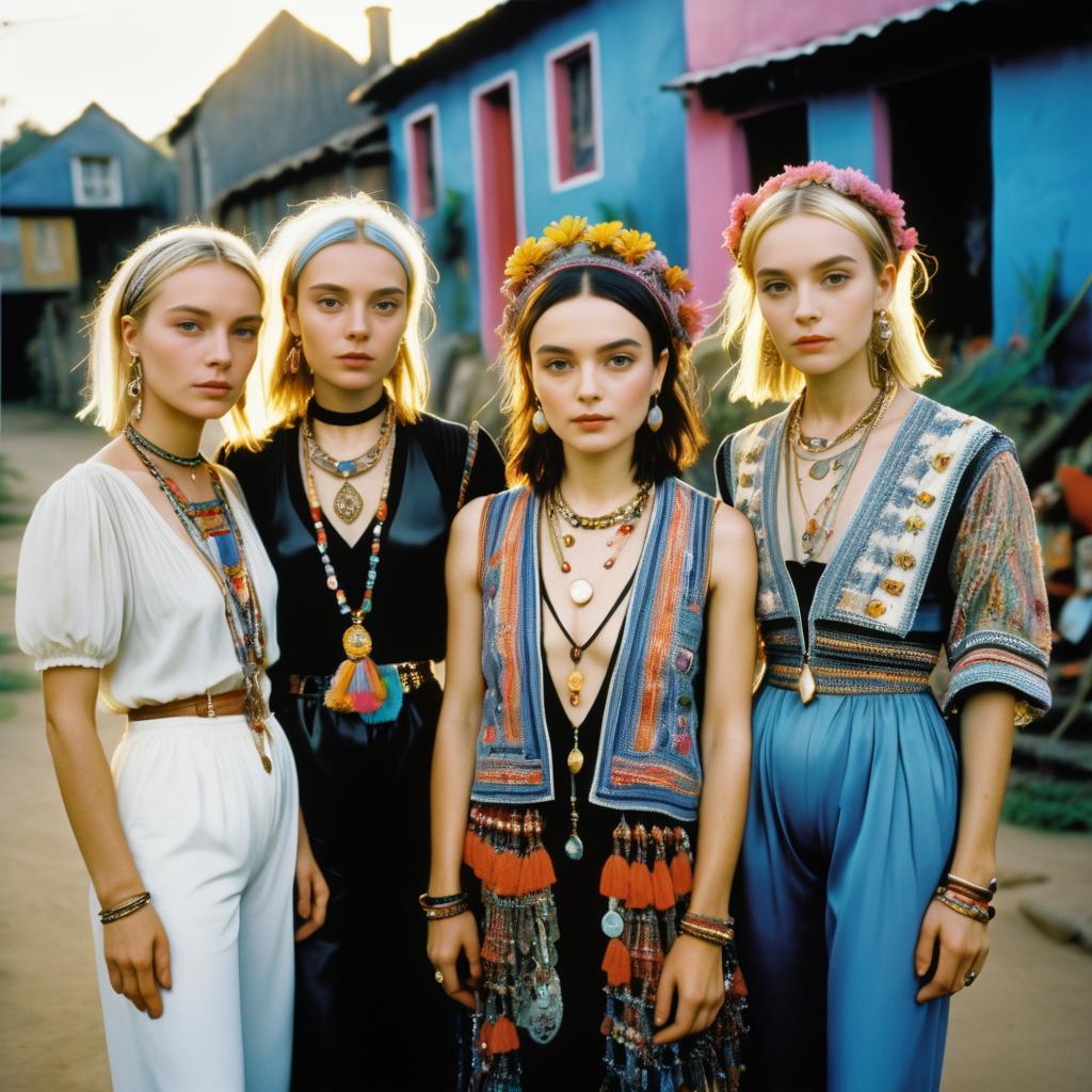 1980s Feminist Street Fashion Portrait