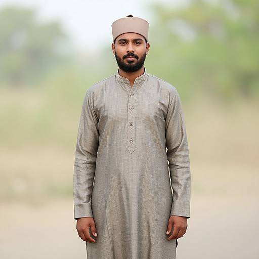 Solo Man in Traditional Punjabi Suit