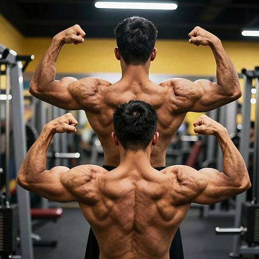 Hyper-Realistic Muscular Double Bicep Flex