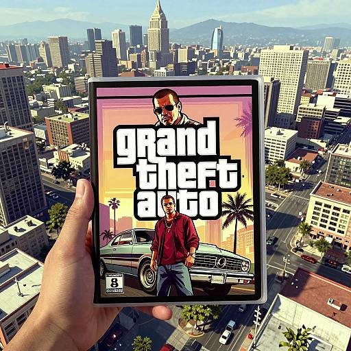 GTA Style Aerial Cityscape