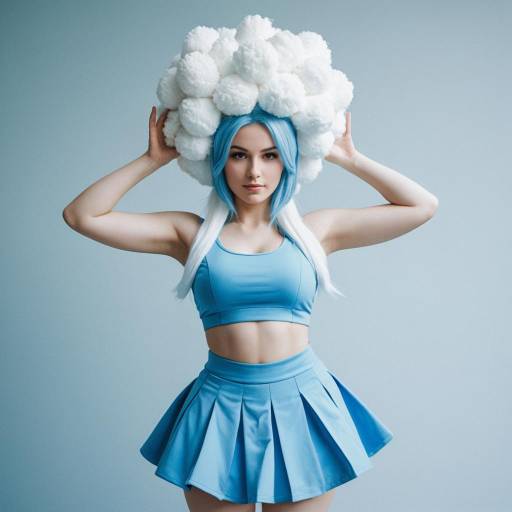Elegant Jumpluff Cosplay with Cute Vibe