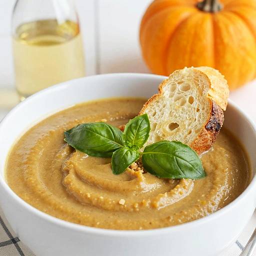 Autumnal Soup with Crispy Bread