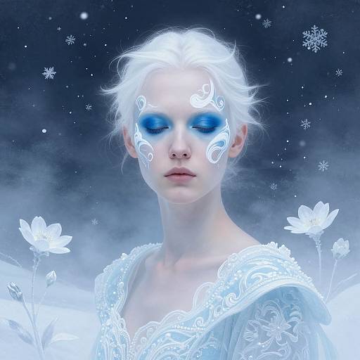 Minimalistic Scandinavian Winter Portrait