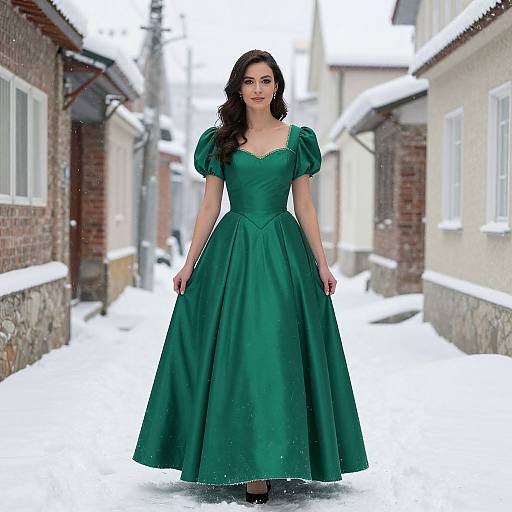 Snow White in Green Dress