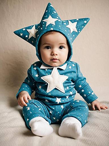 Infant in Star Costume Sitting