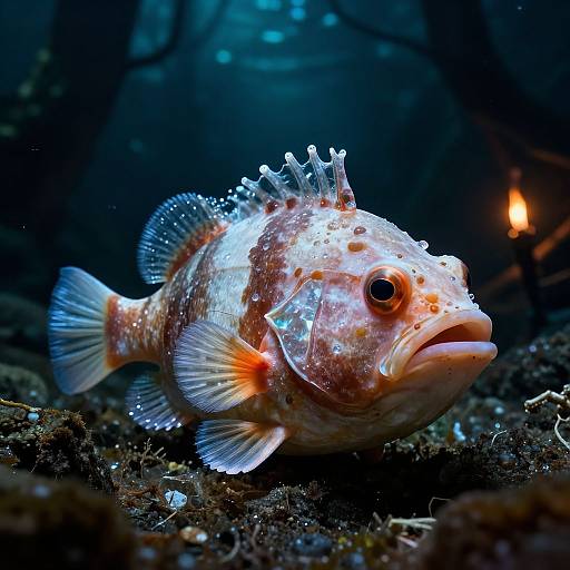 Photorealistic PomchiOyster Toadfish Forest
