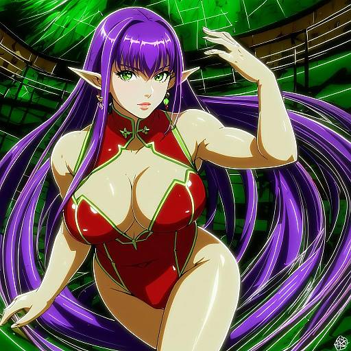 Illustration of Angela (seiken densetsu 3), seiken densetsu in the style of Arinu