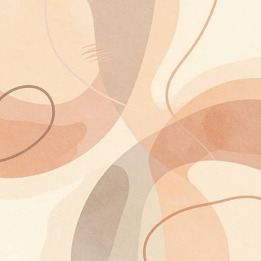 Abstract Art with Warm Pastel Tones