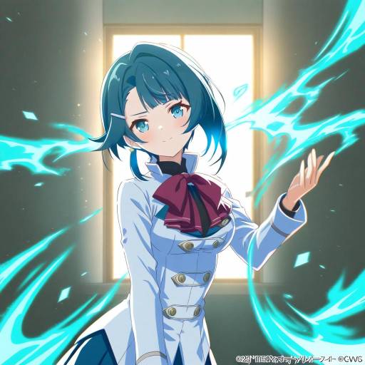 Illustration of Aizawa kazuha, assault lily in the style of Mitsugu