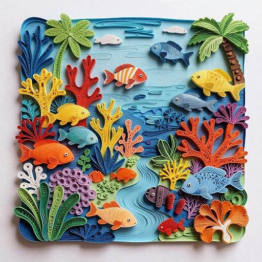 Intricate Multi-Dimensional Coral Reef
