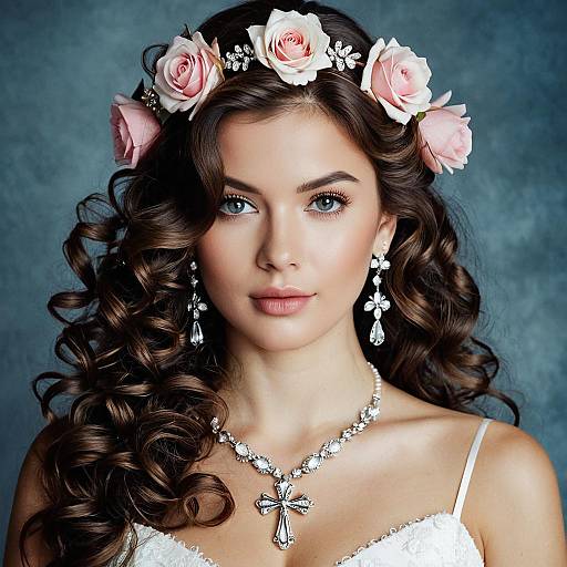 Romantic Floral Wedding Hair Inspiration