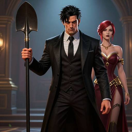 AI Yorick as Mafia Boss