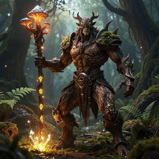 Ancient Dryad Sentinel in Petrified Armor