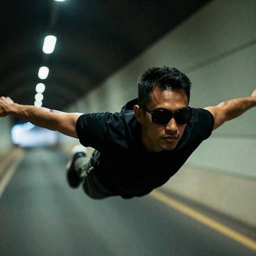 Dynamic Flight Through a Vibrant Tunnel