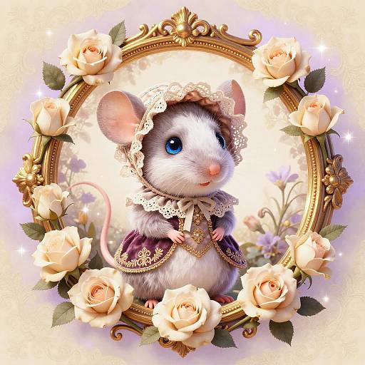 Victorian Fairy Tale Mouse Illustration