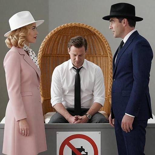 Dynamic Movie Poster with Four Characters