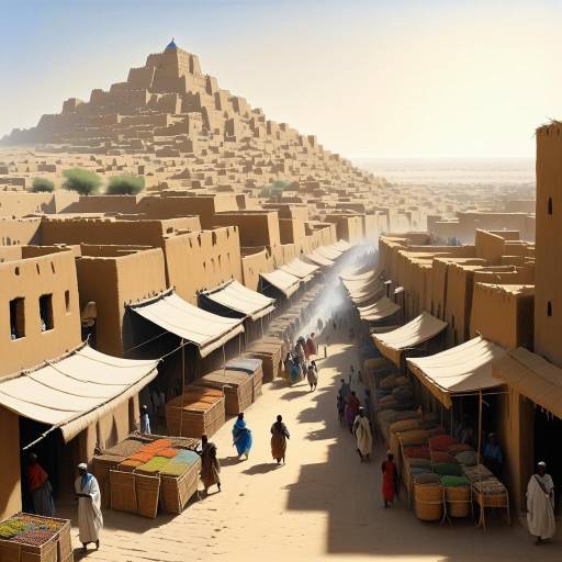 Ancient Timbuktu Market Street