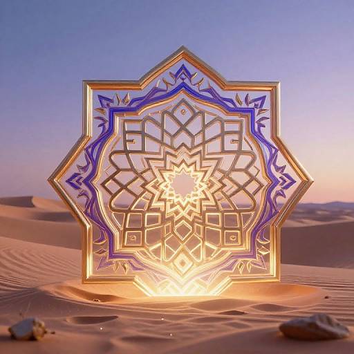Serene Islamic Geometric AI Art