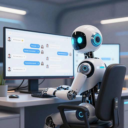 Ultra-realistic AI Chatbot Concept Art