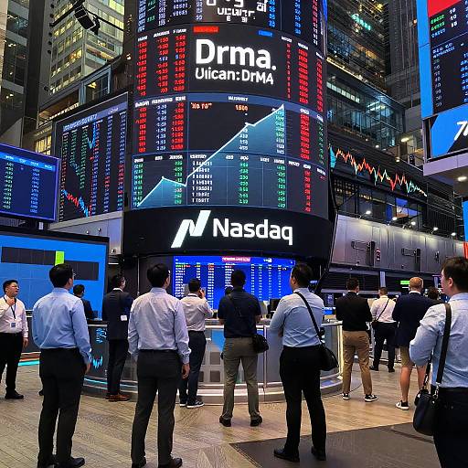Vibrant Nasdaq DRMA Trading Floor