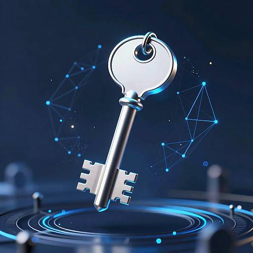 Mysterious Encrypted Key in Blue Light