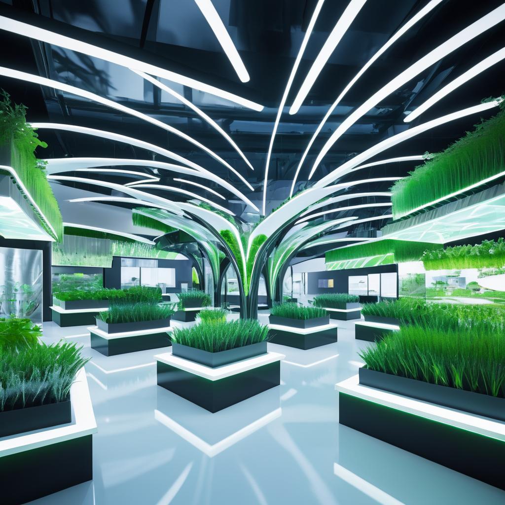 Futuristic Bio-Luminescent Dental Housing Canopy