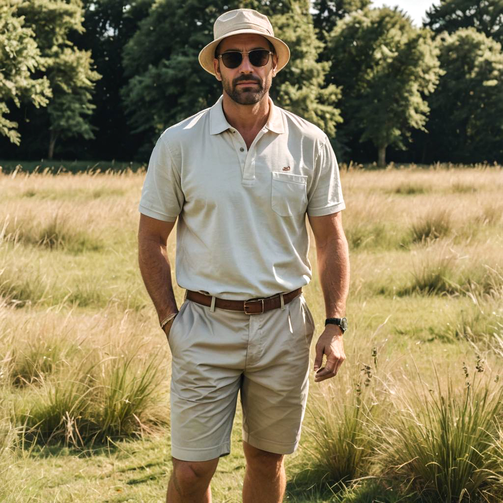 Summer BBQ Dad in Casual Meadow Style