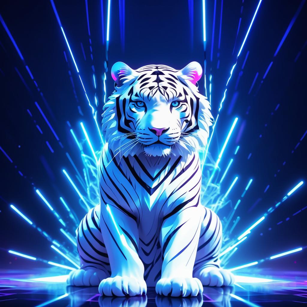 Majestic White Tiger Goddess Concept Art