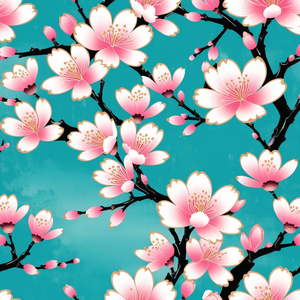 Elegant Cherry Blossom Tattoo Design