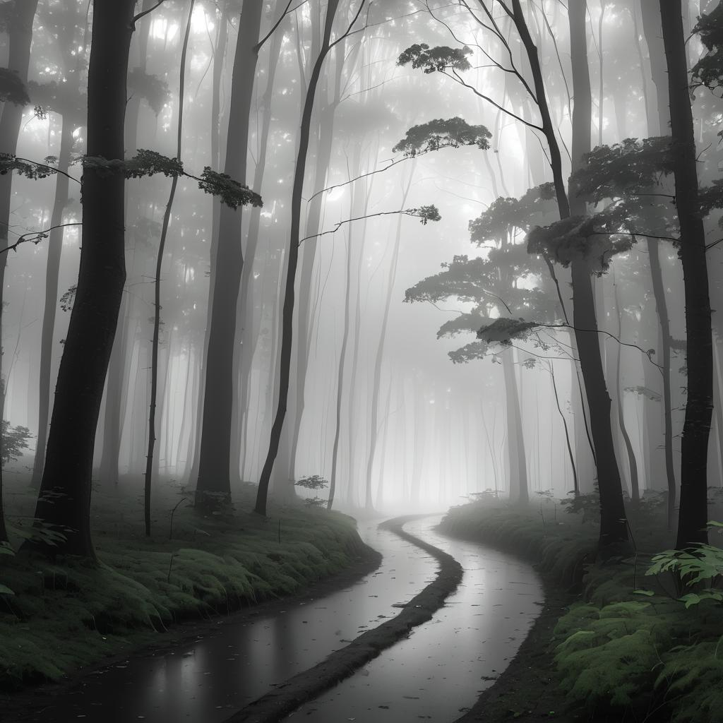 Mystical Foggy Woodland Paths