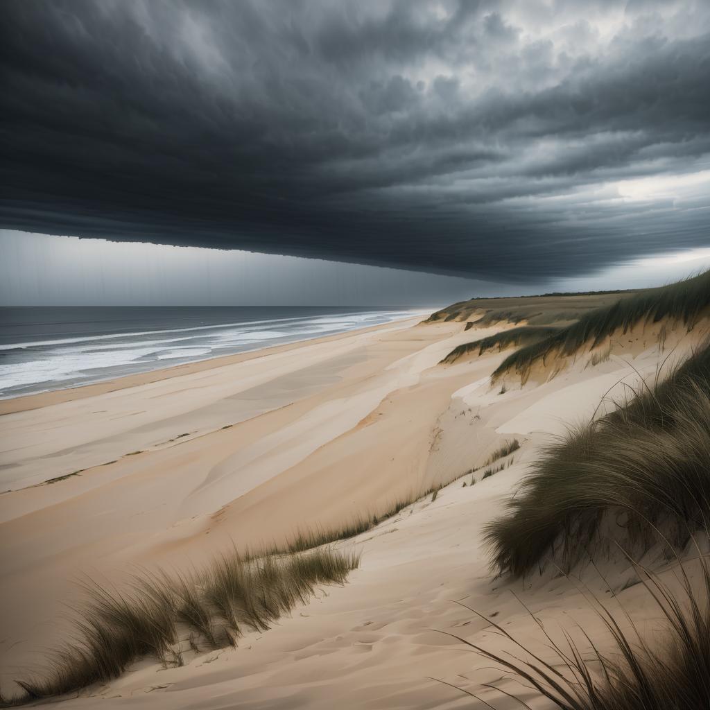 Moody Oceanfront Bluffs Under Soft Light