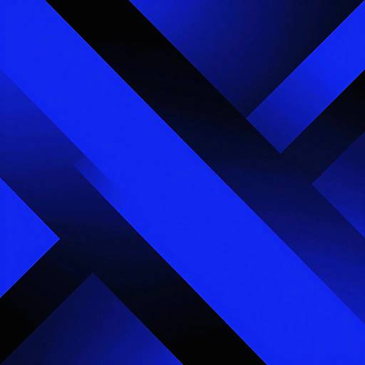 Dynamic Blue-Black Geometric Pattern