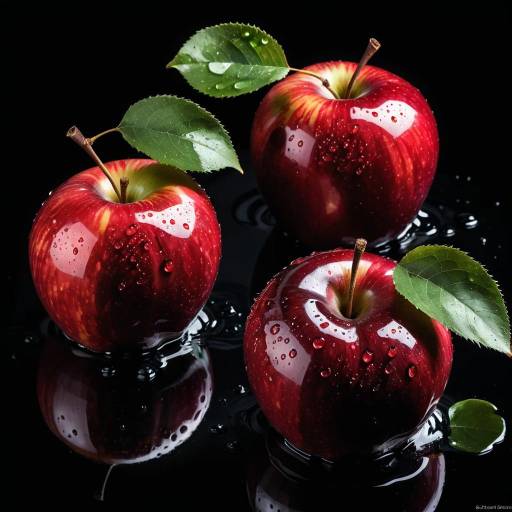 Elegant Photorealistic Still Life of Apples