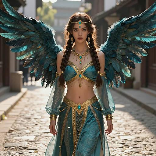 Angelic Maglalatik Costume in Fantasy Setting