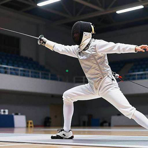 Dynamic Anime Fencer in Action