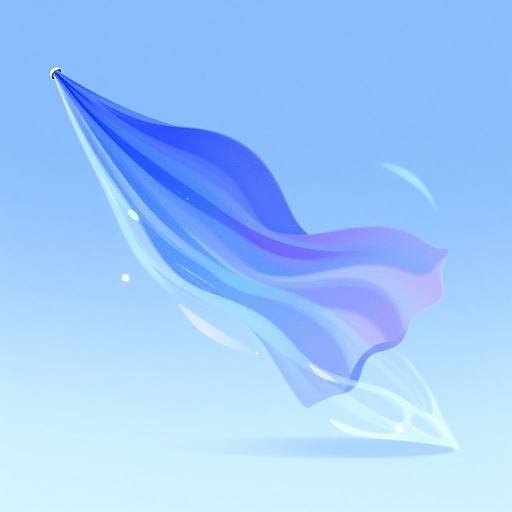 Abstract Cloth Dissolving Illustration